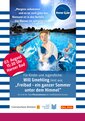 Plakat für die Freibadlesung im Horner Bad am 03. August mit Will Gmehling: Bild von einem Kind, dass in ein Freibadbecken springt